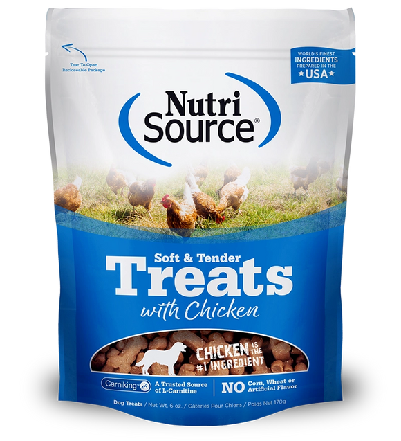 Nutrisource Soft Tender Chicken Grain Inclusive Soft Chewy Treats For Dogs