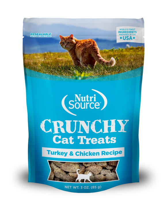 Nutrisource Turkey And Chicken Recipe Crunchy Dry Treats For Cats