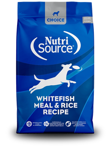 Nutrisource Choice Whitefish Meal And Brown Rice Recipe Grain Inclusive Dry Food For Dogs