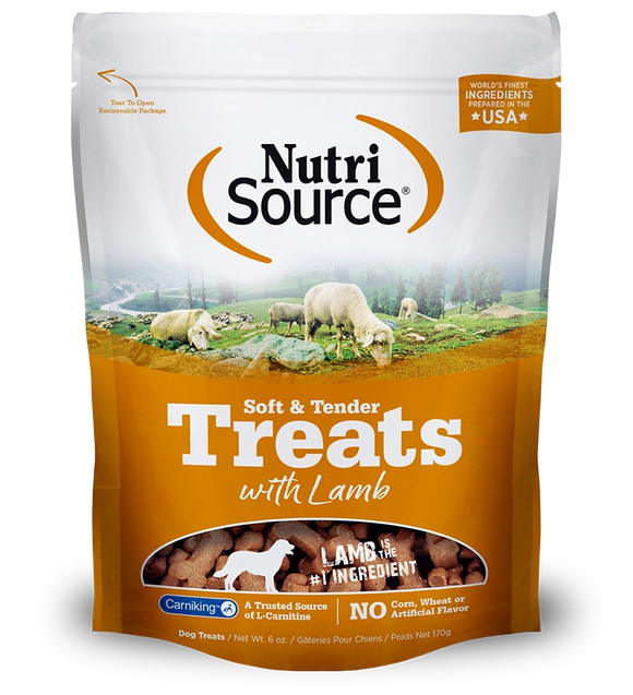 Nutrisource Soft Tender Lamb Grain Inclusive Soft Chewy Treats For Dogs