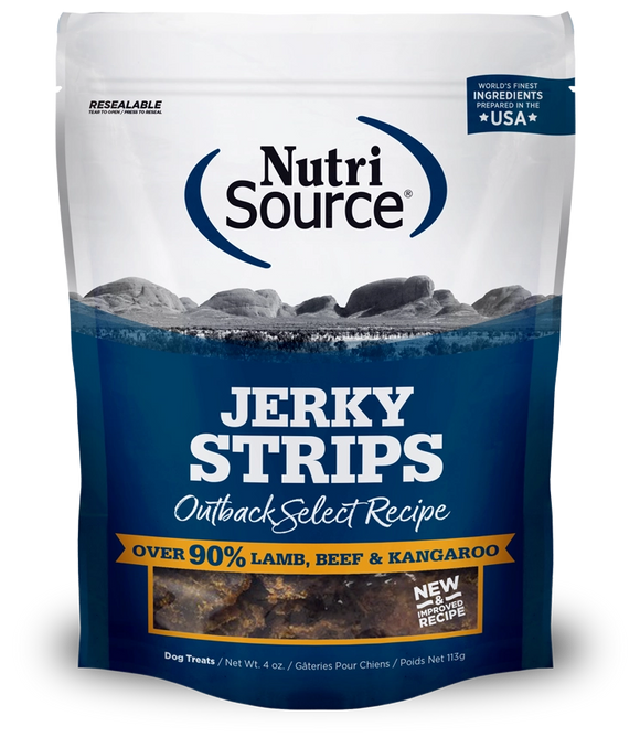 Nutrisource Outback Select Lamb Beef And Kangaroo Grain Free Jerky Treats For Dogs