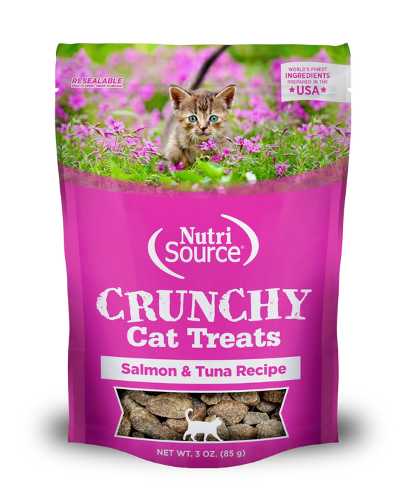Nutrisource Salmon And Tuna Recipe Crunchy Dry Treats For Cats