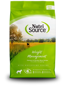 Nutrisource Weight Management Chicken And Brown Rice Formula Grain Inclusive Dry Food For Dogs