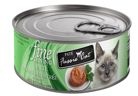 Fussie Cat Fine Dining Pate Oceanfish Entree In Gravy Grain Free Wet Food For Cats