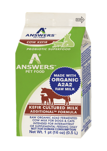 Answers Additional Fermented Cow Milk Kefir Frozen Raw Food Supplement For Dogs And Cats