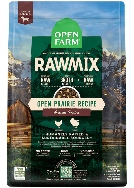 Open Farm RawMix Open Prairie Ancient Grain Inclusive Dry Food For Dogs