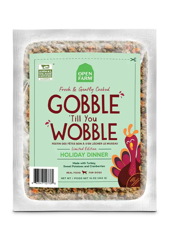 Open Farm Turkey Holiday Seasonal Gently Cooked Frozen Food For Dogs