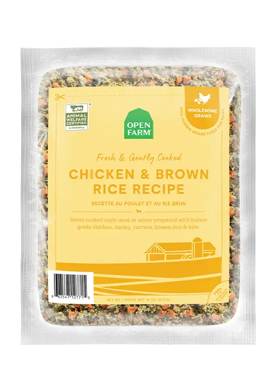 Open Farm Chicken Brown Rice Gently Cooked Dog Frozen Food For Dogs