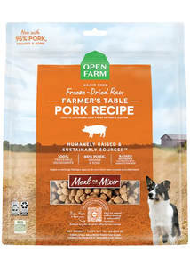 Open Farm Farmer's Table Pork Grain Free Freeze Dried Raw Food For Dogs