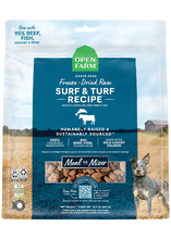 Open Farm Surf Turf Grain Free Freeze Dried Raw Food For Dogs