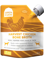 Open Farm Harvest Chicken Bone Broth Grain Free Wet Food Toppers For Dogs And Cats
