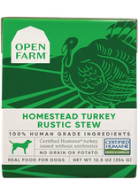 Open Farm Homestead Turkey Rustic Stew Grain Free Wet Food For Dogs