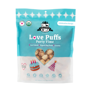 Lord Jameson Love Puffs Party Time Peanut Butter Coconut Organic Treats For Dogs