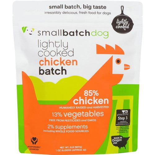 Smallbatch Lightly Cooked Chicken Batch Grain Free Frozen Food For Dogs