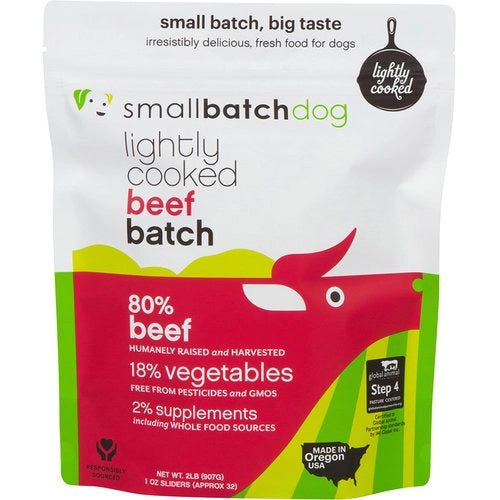 Smallbatch Lightly Cooked Beef Batch Grain Free Frozen Food For Dogs