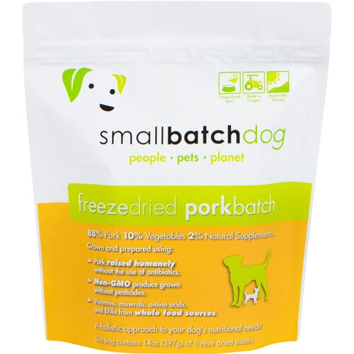 Smallbatch Pork Batch Sliders Grain Free Freeze Dried Food For Dogs