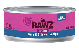 Rawz Shredded Tuna And Chicken Canned Grain Free Wet Food For Cats