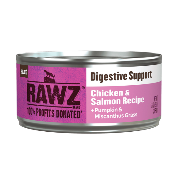 Rawz Digestive Chicken Salmon Grain Free Wet Food For Cats