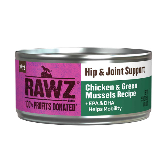 Rawz Hip Joint Chicken Green Mussel Grain Free Wet Food For Cats