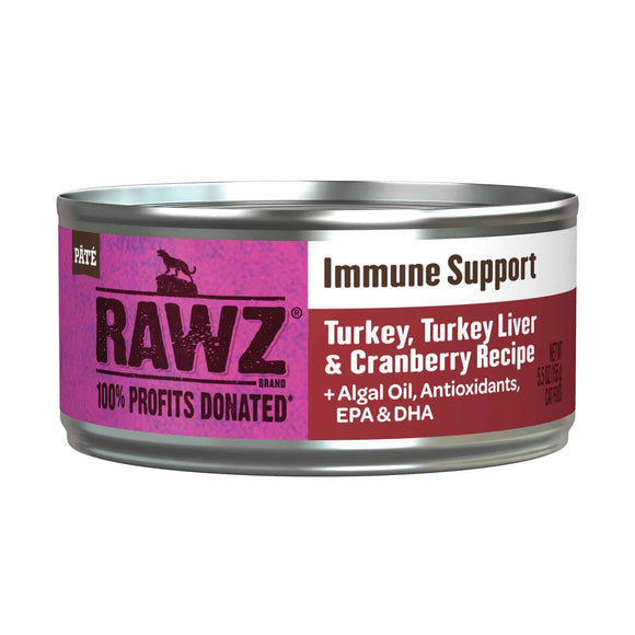 Rawz Immune Turkey Liver Cranberry Grain Free Wet Food For Cats