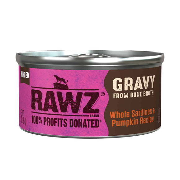 Rawz Gravy Whole Sardine Pumpkin Grain Free Wet Food For Cats