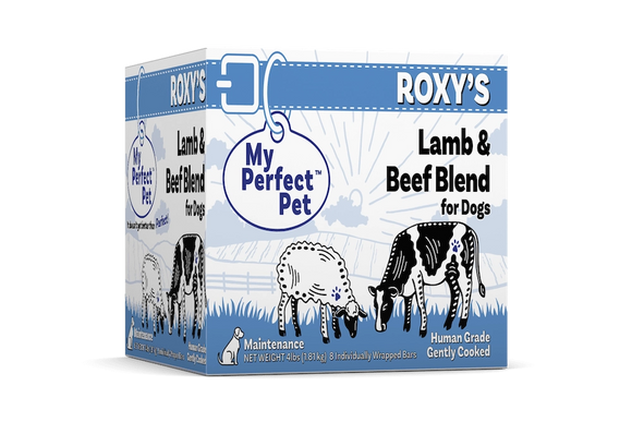 My Perfect Pet Roxys Lamb Beef Blend Gently Cooked Grain Free Frozen Food For Dogs