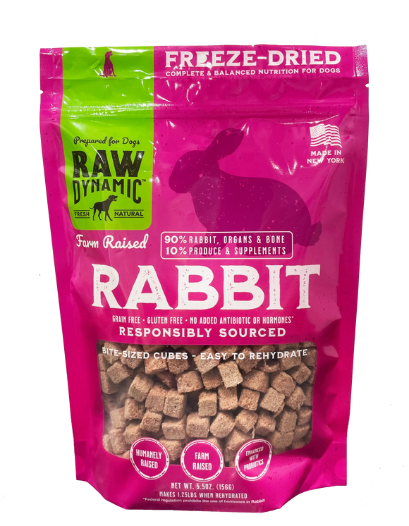Raw Dynamic Rabbit Freeze Dried Food For Dogs