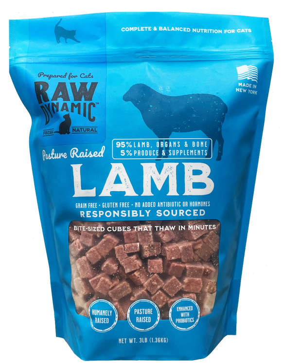 Raw Dynamic Lamb Frozen Food For Cats