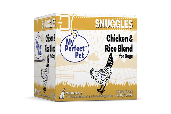 My Perfect Pet  Snuggles' Chicken & Rice Blend Gently Cooked Frozen Dog Food