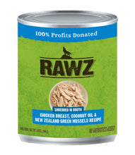 Rawz Shredded Chicken Breast Coconut Oil New Zealand Green Mussels Grain Free Wet Food For Dogs