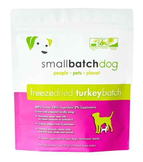 Smallbatch Turkey Batch Sliders Grain Free Freeze Dried Raw Food For Dogs