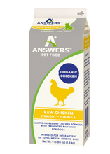 Answers Straight Chicken Formula Limited Ingredient Frozen Raw Food For Dogs