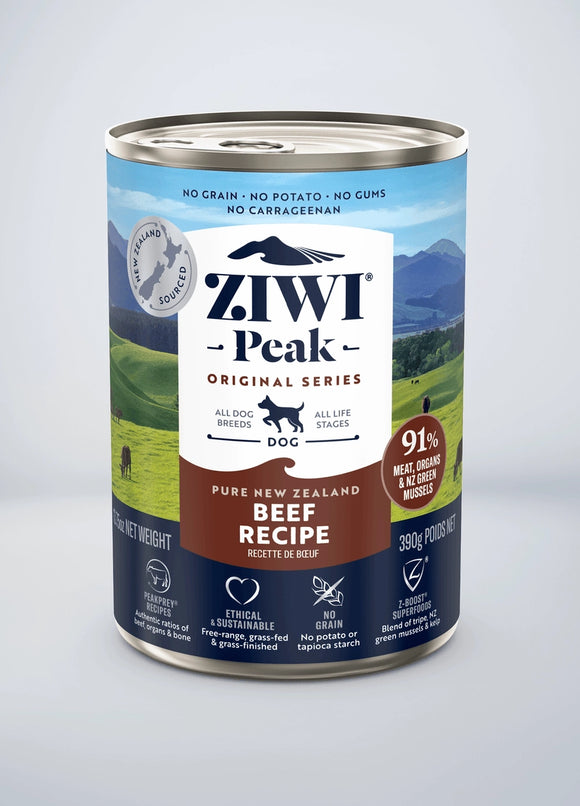 Ziwi Peak Beef Grain Free Canned Wet Food For Dogs