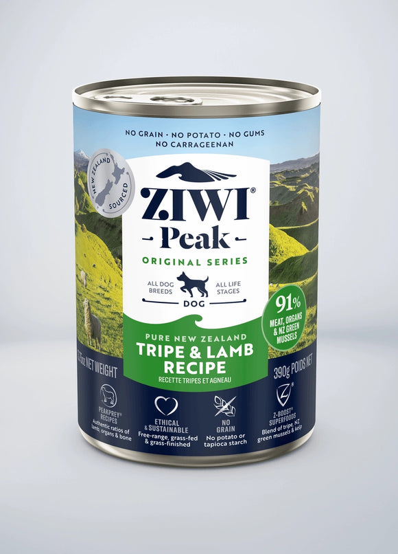 Ziwi Peak Tripe Lamb Grain Free Canned Wet Food For Dogs