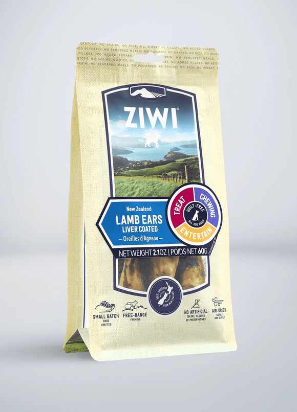 Ziwi Peak Lamb Ears Grain Free Air Dried Treats For Dogs