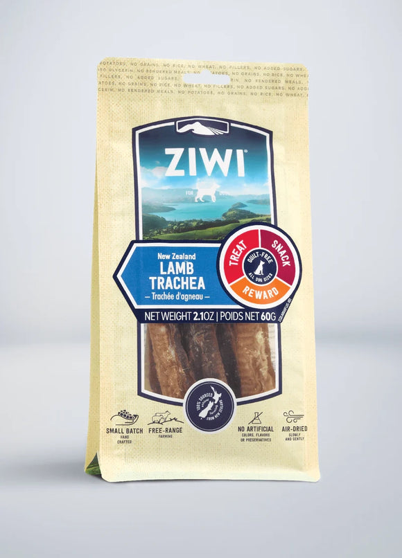 Ziwi Peak Lamb Trachea Grain Free Air Dried Treats For Dogs