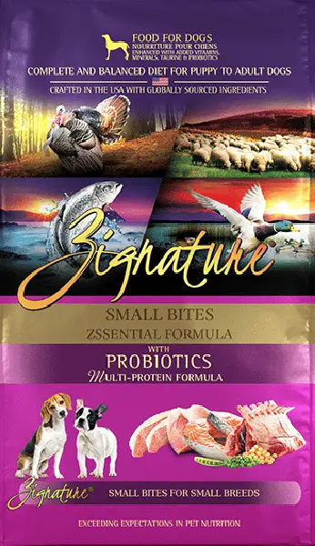 Zignature Zssential Formula Small Bites Grain Free Dry Food For Dogs