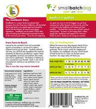 Smallbatch Beef Batch Grain Free Frozen Raw Food For Dogs