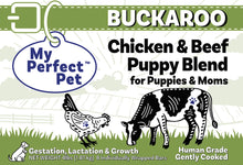 My Perfect Pet Buckaroo Chicken And Beef Puppy Blend Frozen Food For Dogs