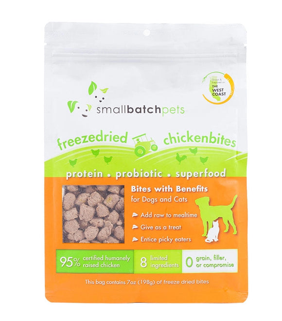 Smallbatch Chicken Super Booster Grain Free Freeze Dried Raw Treats For Dogs And Cats