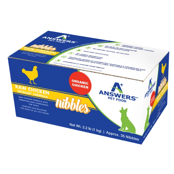Answers Detailed Chicken Formula Nibbles Frozen Raw Food For Dogs