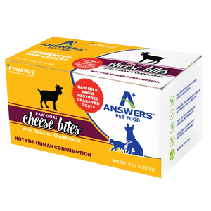 Answers Rewards Goat Cheese Bites Organic Cranberries Frozen Raw Treats For Dogs