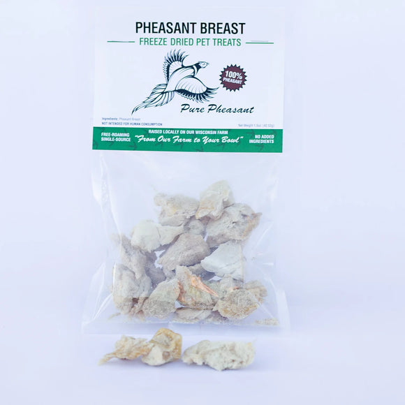 Pure Pheasant Freeze Dried Pheasant Breast Treats for Pets