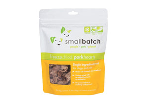 Smallbatch Pork Hearts Grain Free Freeze Dried Raw Treats For Dogs And Cats