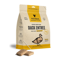Vital Essentials Duck Entree Mini Patties Freeze Dried Raw Food For Dog