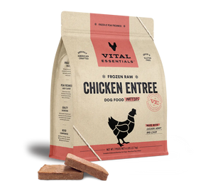 Vital Essentials Chicken Entree Patties Frozen Raw Food For Dog