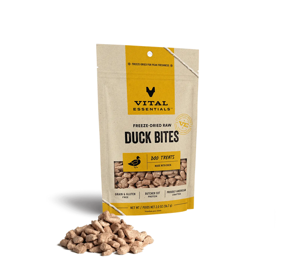 Vital Essentials Duck Bites Freeze Dried Treats For Dog