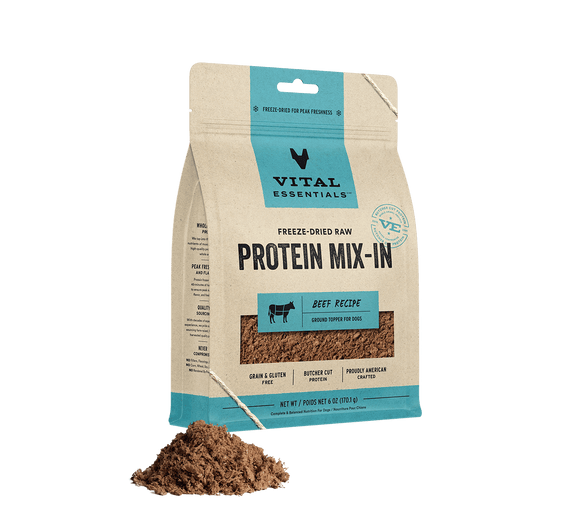 Vital Essentials Protein Mix In Beef Recipe Ground Topper Freeze Dried Raw Food For Dog