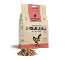 Vital Essentials Chicken Entree Mini Nibs Freeze Dried Raw Food For Cat