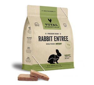 Vital Essentials Rabbit Entree Patties Frozen Raw Food For Dog